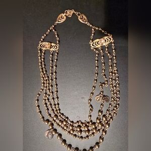 Virgins Saints & Angels Multistrand Necklace. Rare Edition Bronze Color. No Tags